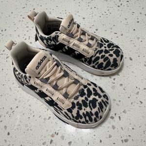 Kids Adidas Cheetah Print Sneakers - Elastic Shoe Strings